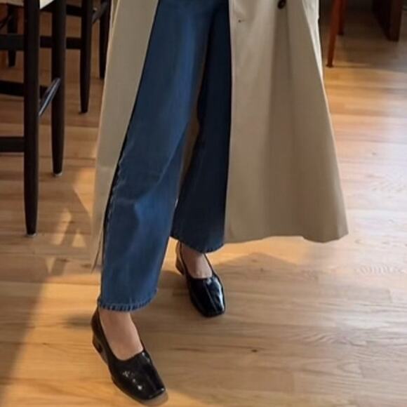 Reformation Inez Black Patent Pump 35mm Heel Size 9.5 - Picture 1 of 7